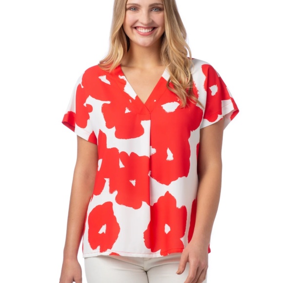 CROSBY by Mollie Burch Tops - Crosby by Mollie Burch Martha Tunic - Poppy print
